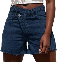 PRICES MAY VARY. Item length description: 15.4 Inch Pattern: Solid Rise style: High Rise Style: Modern/Fitted Care instructions: Machine Wash Fit type: Standard Blue Stretch High-waisted Jean Shorts, Medium Wash High-waisted Jean Shorts With Belt Loops, Cotton High-waisted Jean Shorts With Elastic Waistband, High-waisted Denim Shorts With Elastic Waistband, Medium Wash High-waisted Jean Shorts With Button Closure, High Rise Style, Curvy Shorts, Trendy Denim, Casual Summer Outfits