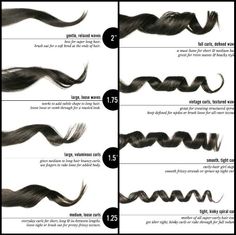 Curling Iron Tips, Curling Iron Size, Vintage Curls, Hacks Every Girl Should Know, Haircut Types, Spiral Curls, Loose Curls, Wand Curls