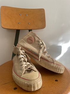 1960's canvas basketball shoes from Sears with lots of life left in them.  Note: some staining. Marked a men's size 5, would fit a men's size 5.5, women's size 7.5. Vintage High-top Basketball Shoes With Rubber Sole, Sneakers Athletic, Basketball Shoes, Vintage 1960s, Athletic Shoes, Shoes Sneakers, 1960s, Womens Sizes, Baskets