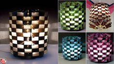 several different colored vases are shown with the same pattern as they appear in this video