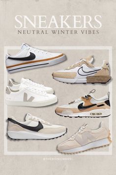 Black And Tan Nike Shoes, Nike Fall Shoes, Nike Shoes Women 2023, Fall Nike Shoes, Womens Sneaker Trends 2023, Tan Shoes Outfit Sneakers, New Balance Womens Sneakers, Best New Balance Shoes Women, Fall 2024 Sneaker Trends