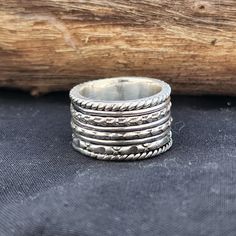 Boho Spinner Ring, Mother's day Gift, Solid Silver Spinner Ring, Hammered Silver Spinner Ring, 925 Sterling Silver Ring for Women,  Handmade item Delivery from a small business in India Materials: Silver, Band colour: Silver 》D E T A I L S《 Metal: 925 Sterling Silver Purity: 925 Parts Per 1000 Setting Type: Bezel Set Silver Polish: High Ring Size: All Size Available Free Shipping :- You are always special for us. :- Shipping time is 1-3 days.  FEEDBACK We Always Believe In Customer Satisfaction, Silver Ring For Women, Silver Polish, Silver Spinner Rings, Spinner Ring, Spinner Rings, Hammered Silver, Ring For Women, Bling Bling, Silver Band