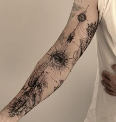 a person with a tattoo on their arm