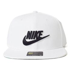 Nike Futura Pro Snapback Cap Athleisure Casual Sports White 891284-100 White Urban Snapback Hat For Outdoor, White Urban Style Snapback Hat For Outdoor, Functional White Hat For Sports Events, Functional White Cap, Sporty Flat Bill Baseball Cap For Baseball Season, Sporty White Snapback Hat For Outdoor, Sporty Snapback Hat With Flat Brim For Outdoor, Sporty Flat Brim Snapback Hat For Outdoor, White Casual Snapback Hat For Outdoor