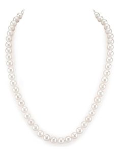 PRICES MAY VARY. Timeless Elegance: Crafted with genuine 6-6.5mm cultured white pearls, this necklace exudes timeless beauty and sophistication. Premium Materials: The clasp is made of high-quality 18 karats solid yellow gold, adding a touch of luxury to your everyday style Perfect Length: At 18 inches, this necklace sits gracefully on the collarbone, complementing various necklines and outfits Versatile Accessory: Ideal for both formal occasions and everyday wear, this pearl necklace effortless White Pearl Necklace, Pearl Necklaces, Freshwater Pearl Necklace, White Freshwater Pearl, Pearl Gemstone, Freshwater Pearl Necklaces, Pearl Size, Cultured Pearls, Hand Picked