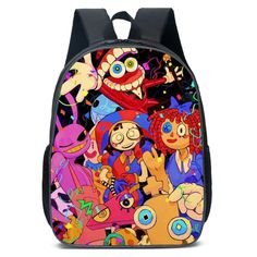 The Digital Circus Adventure Backpack is the perfect accessory for young explorers. Featuring vibrant and dynamic illustrations from the Digital Circus, this backpack brings fun and excitement to everyday activities. Features: Material: Made from durable, high-quality polyester that can withstand daily wear and tear. Size: Spacious with dimensions of 40x30x13cm, providing good room for books, toys, and other essentials. Special Features: Adjustable padded straps for comfortable carrying; multipl Circus Characters, The Amazing Digital Circus, Amazing Digital Circus, Handstamped Bracelet, Adventure Backpack, Stamped Bracelet, Elementary School Students, School Education, Diamond Gift