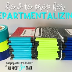 there are many different types of tape on the table with text overlay that says how to prep for departmentializing