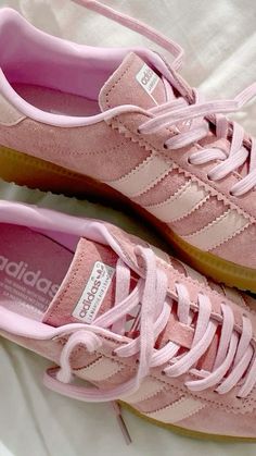 @adidas  #sambas #gazelles #pink #girly Dr Shoes, Pretty Shoes Sneakers, Shoe Wishlist, Aesthetic Shoes, Swag Shoes, Pink Adidas