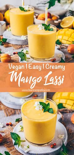 vegan easy creamy mango lass recipe