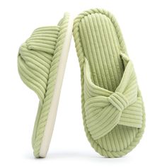 PRICES MAY VARY. 【Suitable for all seasons】Open-toe breathable design keeps your feet dry for all seasons. The stripes and plaids of the corduroy fabric keep feet and shoes from slipping. They are lightweigt and comfortable slippers. 【Memory Foam Slipper】High-density memory foam relaxes your feet and accompanies you to spend leisure time after work. They can be a little tight at first due to the thicker memory foam, but after a while they will fit your foot perfectly. 【Perfect Practical Slippers Hospital Wedding, Bow Slippers, Foam House, Bday Gifts, Open Toe Slippers, Wedding Travel, Comfortable Slippers, Outdoor Slippers, Slippers For Women