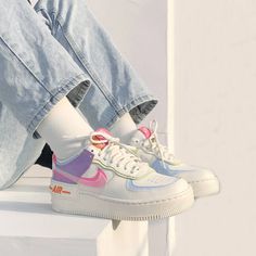 Nike Air Force 1 Shadow "Beige Pale Ivory"-Nike Air Force 1 Shadow CU3012-164 White Pink Purple Air Force Shadow Outfit, Nike Air Force Shadow, Shadow Outfit, Shoes Af1, Air Force 1 Outfit, Nike Air Force 1 Outfit, Nike Air Force 1 Shadow, Sneaker Outfits, Nike Shoes Air Force