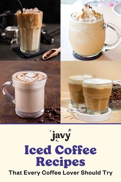 Explore your favorite iced coffee recipes that are simple and easy! From an oat milk latte to a banana coffee protein smoothie, the possibilities are endless. Coffee Protein Smoothie, Coffee Smoothie Recipes, Iced Coffee Recipes, Coffee Recipe Healthy, Oat Milk Latte, Javy Coffee, Cold Brew Coffee Recipe, Cold Brew Coffee Concentrate, Banana Coffee