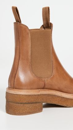 Loeffler Randall Crepe Sole Chelsea Boots | SHOPBOP Casual Slip-on Chelsea Boots In Calf Leather, Casual Calf Leather Slip-on Chelsea Boots, Casual Leather Chelsea Boots With Heel Pull Tab, Leather Chelsea Boots With Heel Pull Tab, Modern Leather Chelsea Boots With Heel Pull Tab, Black Platform Boots, Ankle Shoes, Mid Boots, Black Chelsea Boots