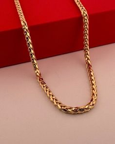 14k Yellow Gold Fancy Wheat Franco Chain Necklace, Wheat Women Chain, Real 14k Yellow Gold,dainty 14kt - Etsy Women Chain, Jersey City, Jewellery Design, Chains Necklace, Wheat, Favorite Jewelry, Chain Necklace, Jewelry Design, Jewelry Necklaces