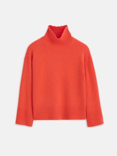 Cecile Turtleneck Sweater in Cashmere – Alex Mill Fall Merino Wool Turtleneck With Ribbed Cuffs, Colour 2023, Alex Mill, Orange Sweater, Orange Sweaters, Womens Turtleneck, Cashmere Sweater, Cashmere Sweaters, Turtleneck Sweater