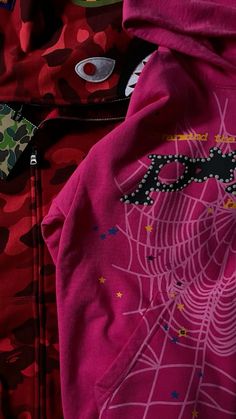 hoodies, red, pink, spider,bape Blue Bape Hoodie Outfit, Blue Bape Hoodie, Hoodie Wallpaper, Pink Spider, Spider Hoodie, Cool Beanies, Black Men Fashion Urban