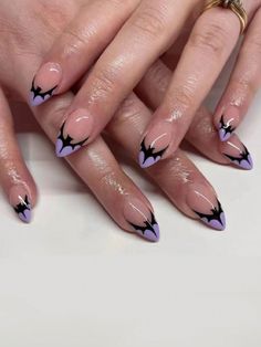 "Transform your nails into works of art with these #HalloweenNailDesigns that are sure to impress. Whether you're going for a classic black and orange look or something more unique, these #HalloweenNailIdeas have got you covered. 🕷️🕸️ #NailsofInstagram #HalloweenBeauty #NailAddict #HalloweenNailArt #HalloweenNailGoals #HalloweenNailInspo #NailEnvy #HalloweenNailGame #NailSwag #HalloweenNailGoals Witch Hat Nail Design, Bats On Nails, Witchy Nail Designs Short, Nail Art For Small Nails, Bat French Tip Nails, Cat Eye Halloween Nails, Minimal Halloween Nails, Gel French Tip Nails, Halloween Nails Gel