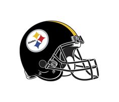 a football helmet with the pittsburgh logo on it