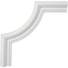 a white wall bracket on a white background