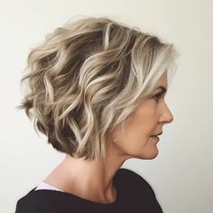 Modern Hairstyle Bob With Bangs Short Hairstyle Inspiration Thick Wavy Hair, Bob Hairstyles For Thick, Wavy Haircuts, Short Hairstyles For Thick Hair, Bob Haircuts For Women