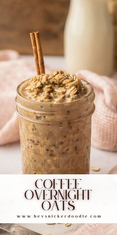 Brown sugarespresso powder and cinnamon are combined with oat milk to give this overnight oats recipe all the flavor of your favorite Starbucks coffee drink...in a healthy breakfast formThese Coffee Overnight Oats are a perfect way to start your day.