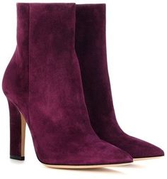 Purple Suede Boots, Purple Ankle Boots, Purple Booties, Short Suede Boots, Purple Boots, Booties Ankle Boots, Boots Suede, Suede Leather Boots, Purple Suede