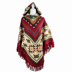 Find more colors and patterns here: https://www.etsy.com/shop/LatinAmericanBoutiq?ref=seller-platform-mcnav&search_query=v+poncho Stay cozy and stylish this fall and winter season with this stunning outerwear piece. This beautiful hooded poncho is the perfect addition to your wardrobe, combining the best of traditional poncho design with a modern twist. Handcrafted with love, this cloak is made from high-quality wool fabric, ensuring warmth and comfort in chilly weather. Its versatile style makes it ideal for both casual and formal occasions, and it can be easily paired with your favorite jeans or dresses. Embrace your inner boho spirit with this unique hippie cloak that will truly elevate your fall and winter outfits. Don't miss out on this must-have winter coat that effortlessly combines Valentine Gift For Daughter, Poncho Winter, Valentine Gift For Dad, Poncho Design, Hooded Poncho, Winter Outerwear, Ladies Poncho, Poncho Cape, Alpaca Wool