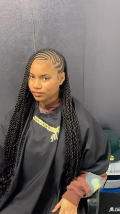 https://pin.it/1t26F0RFp Braids Hairstyles For Graduation, Good Braids Hairstyles, Twist And Cornrow Hairstyles, Lemonade Twist Braids, Pretty Hair Styles Braids, Lemonade Fulani Braids Twist, Lemonade Braids With Twist, Boho Lemonade Fulani Braids, Lemonade Twists Hairstyles