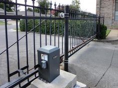 Doorking Model 9050-380 Slide Gate Opener Slide Gates, Electric Driveway Gates, Slide Gate, Estate Gates, Gate Kit, Gate Openers, House Fence Design, Driveway Design, Front Gate Design