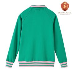 This AKA Quarter Zip Sweatshirt is the perfect balance of form and function. Crafted from high-quality materials, it's unisex size for a comfortable fit. With an embroidered crest logo and embossed logo, it features the comfort and style of knit ribbing. Perfect for any occasion. Green Varsity Long Sleeve Sweatshirt, Green Long Sleeve Sweatshirt With Embroidered Logo, Green Sporty Tops With Ribbed Collar, Sporty Green Top With Ribbed Collar, Green Fleece Sports Top, Green Long Sleeve Track Jacket For College, Green Long Sleeve College Track Jacket, Green Long Sleeve Top With Embroidered Logo, Green Cotton Track Jacket