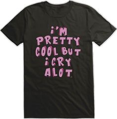 Cool Black Cotton T-shirt, Cool Cotton T-shirt With Graphic Design, Cool Cotton Slogan T-shirt, Cool Letter Print T-shirt, Pretty Cool, Show Off, Hot Topic, T Shirt