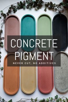 concrete pigment for cement color Concrete Pigment, Art Coasters, Concrete Art, Concrete Planters, Cement