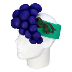 This Grapes Headband will definitely make you stand out at your next Party, Hora Loca, Wedding, Corporate Event, Birthday, Quinceanera, or Halloween Party! It can be used as a wedding hats, top hats, photo booth props, or a party favor. Adjustable Headband Headpieces For Costume Party, Adjustable Carnival Headpieces For Costume Party, Adjustable Carnival Costume Party Headpieces, Novelty Party Costume Hats And Headpieces, Novelty Costume Hats And Headpieces For Parties, Adjustable Costume Hats For Kentucky Derby Themed Events, Themed Party Headband Costume Hats, Adjustable Headband For Carnival Party, Adjustable Headband For Party And Carnival