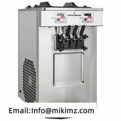 an ice cream machine is shown with the words, email info @ linkz com