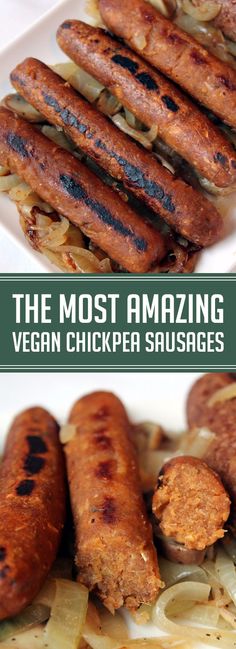 the most amazing vegan chicken sausages