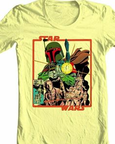 Star Wars comic book t-shirt 1977 original series Boba Fett graphic tee empire Star Wars Comic Books, Star Wars Comics, Book Tshirts, Vintage T Shirts, Boba Fett, Famous Brands, Individual Style, Fashion Tees, Vintage Tshirts