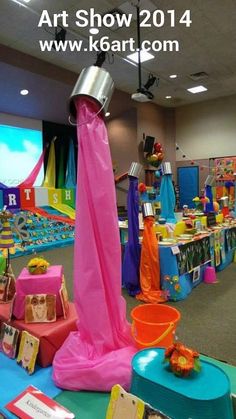 a room filled with lots of different colored items