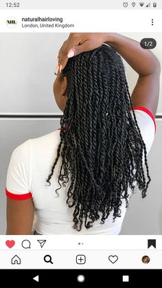 Long Mini Twists, Style Mini Twists, Cute Natural Hairstyles, Natural Braids, Quick Natural Hair Styles, American Hairstyles