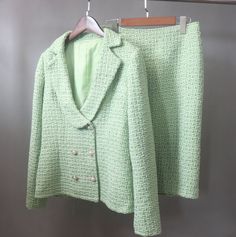 Elevate your style with our Women's Custom Made Green Tweed Jacket and Matching Skirt Suit. This tailored matching set is designed to make you look and feel your best for special occasions like speech day, graduation ceremonies, weddings, and festive Christmas parties. 🌿 Jacket Features: A rich green tweed fabric for a classic yet sophisticated look. Custom-made to ensure a perfect fit and a one-of-a-kind piece tailored just for you. Versatile and suitable for various formal events, including speech day, graduation ceremonies, and weddings. 🌿 Skirt Features: Your choice of a long or short skirt to complement your style and event. Crafted for comfort and ease of movement, making it ideal for special occasions. Designed with meticulous attention to detail for a polished appearance. This su Green Tweed Jacket, Skirt Matching Set, Evening Dinner, Formal Office, Green Tweed, Green Suit, Ceremony Wedding, Wedding Suit, Rich Green