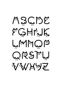 CAT font alphabet Different Font Alphabet Letters, Bujo Lettering Fonts, Cute Cat Alphabet, The Alphabet In Different Fonts, Lettering Fonts Cute, Cute Lettering Alphabet, Fancy Fonts Alphabet Handwriting Lettering Styles, Cat Letters Alphabet, Cool Fonts Alphabet Creative Hand Lettering