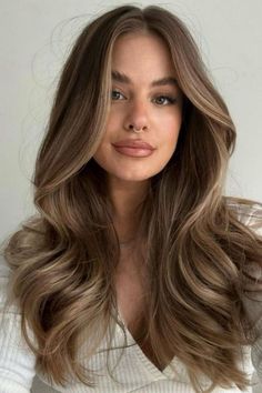 Light Brown Hair With Highlights, Light Brunette Hair, Rambut Brunette, Braided Hairstyles Ideas, Blonde Hair Transformations, Hair With Highlights