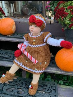 Gingerbread Crochet Pattern, Gingerbread Dress Pattern, Crochet Christmas Dress Pattern, Christmas Crochet Patterns, Crochet Dress Pattern (Download Now) - Etsy