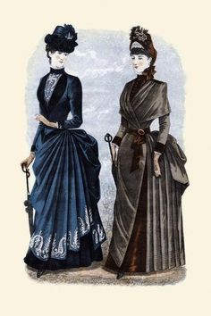 size: 12x8in Photo: 1884 Godey's Lady's Book Fashion Plate : 1880 Fashion, Victorian Fashion Plates, Belle Epoch, Victorian Era Fashion, 1880s Fashion, 1890s Fashion, Victorian Dresses, Book Fashion, 1800s Fashion