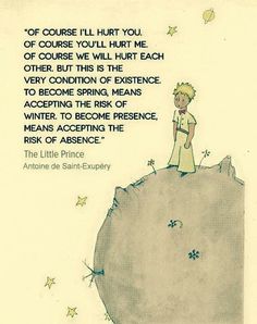 the little prince is standing on top of a rock