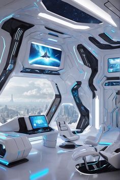 1. Futuristic Interior Design
2. Cyberpunk Décor Ideas
3. Future-Inspired Home Styling
4. Transform Your Space into a Cyberworld Futuristic Home Interior, Future Technology Concept, Futuristic House, Glamorous Interiors, Space Ships Concept, Spaceship Interior, Space Ship Concept Art, Futuristic Aesthetic, Futuristic Home