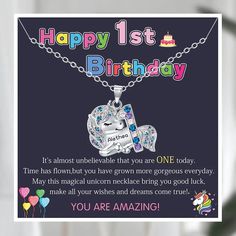 ♥ Is your child's birthday coming up, and you're searching for a unique and special gift? Look no further than a personalized unicorn necklace! It's a fun and stylish addition to any outfit, adding a pop of color and whimsy. ♥ Magical Design: The enchanting design of the unicorn pendant is sure to capture your child's imagination. With its colorful and playful appearance, it will add a touch of magic to any outfit. Your little one will love showing off their personalized unicorn necklace to frie Custom Name Novelty Jewelry For Birthdays, Novelty Custom Name Jewelry For Birthdays, Custom Name Jewelry For Birthday, Custom Name Novelty Jewelry For Birthday, Novelty Custom Name Jewelry For Birthday, Customizable Charm Necklaces For Birthday And Valentine's Day, Personalized Charm Necklace For Birthday, Personalized Novelty Charm Necklace For Birthday, Customizable Charm Necklace For Valentine's Day And Birthdays