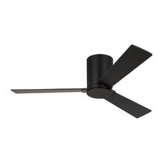 a black ceiling fan on a white background