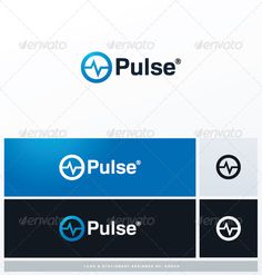 pulse logo - symbols logo templates