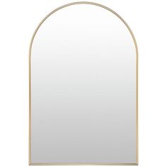 an arch shaped mirror on a white background