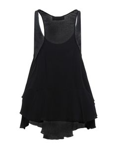 crepe, no appliqués, basic solid color, wide neckline, sleeveless, no pockets , Color: Black , Size: 2 Dsquared2 Women, Fashion And Design, Online Tops, Silk Top, Shirts & Tops, Little Black Dress, Size 2, Black Dress, Solid Color